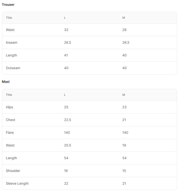 PUKHRAJ - LUXURY FESTIVE Size Chart